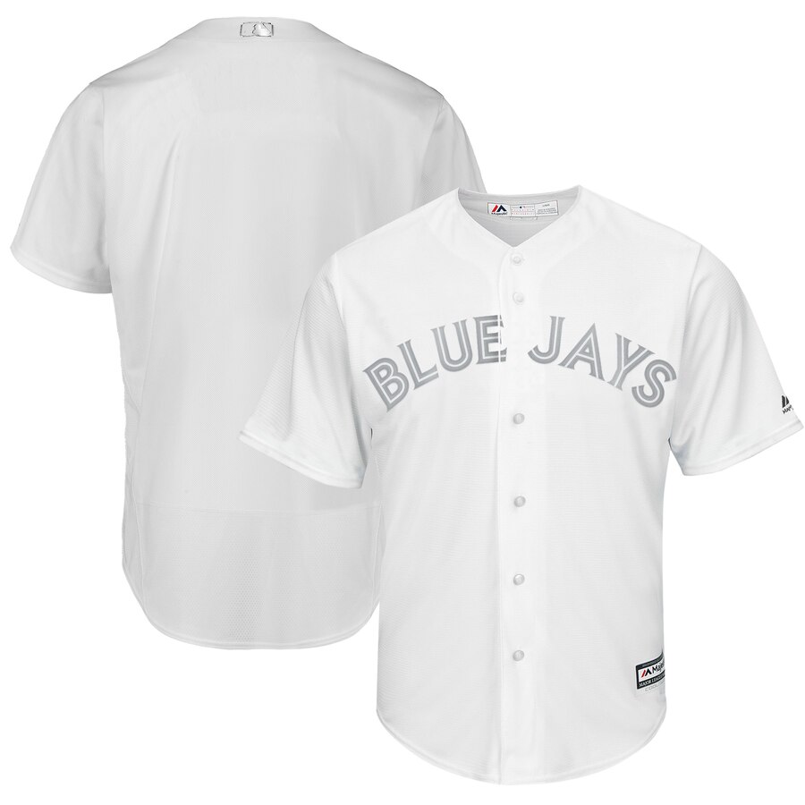 Customized Men Toronto Blue Jays white blank MLB Jersey->toronto blue jays->MLB Jersey